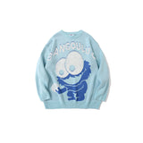 Mens Fall Outfits Cartoon Knitwear Men's and Women's Sweaters Student Hip Hop Cute Casual Couple Outfit Top
