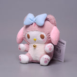 My Melody Plush Japanese Cute Cartoon Transformation Cat Melody Cinnamoroll Babycinnamoroll Plush Toy Doll Pendant Bag Hanging Ornaments Kulomi