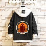 Comic Denim Jacket Anime Leisure Men's and Women's Coats Denim Jacket