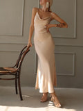Bridesmaid Dress Spring and Summer Beauty Clothing Multi-Color Strap Tube Top Package Hip Dress