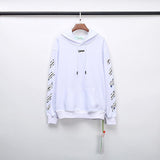 Arrow Print Cotton Terry  Owt hoodie