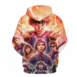 Stranger Things Hoodie Spring and Autumn 3D Digital Printing Casual Sweatshirt Hoodie
