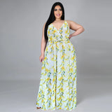 Nina Parker plus Size Dresses Sexy Strap Beach Chiffon Dress