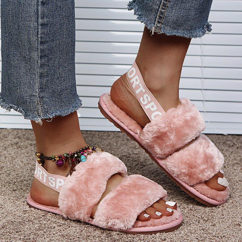 Women Open Toe Sandals Flats Summer Fashion Casual Slippers