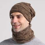 Men Winter Hats Winter Hat Sleeve Cap Autumn Men Knitted Hat