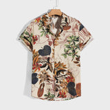 Men Hawaii Shirts Men's Short Sleeve Shirt