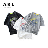Children T Shrits Summer Children's T-shirt Breathable Printed Boys' Short Sleeve