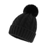 Women Winter Hats Winter Women's Woolen Cap Solid Color Knitted Hat