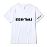 Fog Fear of God T Shirts Essentials Letter Hot Stamping Crew Neck Casual T-shirt