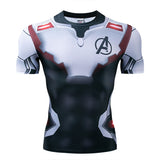 Marvel T Shirt Tight Men's Sports Fitness 3D Men's Clothing