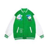 Mens Fall Outfits Letter Flocking Embroidered Baseball Uniform Men and Women Street Couple Jacket Coat
