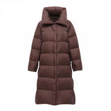 Women Winter Coats Puffer Jacket Down Coat Autumn and Winter Large Lapel White Duck Down Jacket Winter Clothing Coat