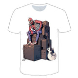 Marvel T Shirt Marvel T-shirt Men's Printed Couple Casual Short Sleeve Sports