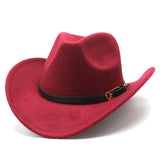 Cowboy Hats Cowboy Hat Autumn and Winter Woolen Hat for Men