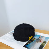 Beanies Patch Skullcap Men's and Women's Casual Spring and Autumn a Sailor's Cap
