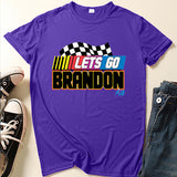 Let'S Go Brandon T Shirt English Letter Short Sleeve T-Shirt