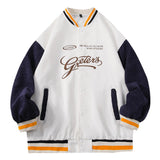Jock Jacket Couple Corduroy Jacket Autumn Jacket Fall Winter Coat Loose Baseball Uniform Men's Clothing