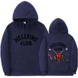 Stranger Things Hellfire Club Hoodie Hooded Sweatshirt Leisure Sports Sweater
