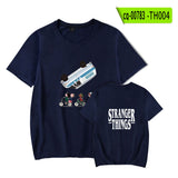 Hellfire Club Shirt Stranger Things Summer Print Pattern Casual round Neck Short Sleeves