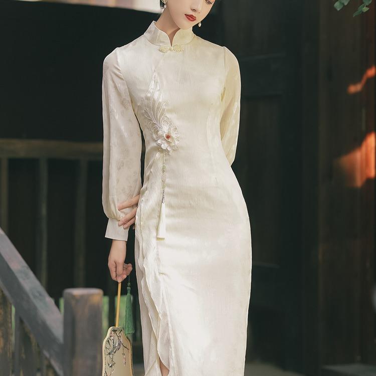 Women cottagecore Dress Vintage Women 'S Summer Long Sleeve Dress
