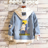 Comic Denim Jacket Male and Female Students Loose Sweater Denim Jacket