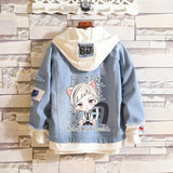 Comic Denim Jacket Men's and Women's Denim Jacket Spring
