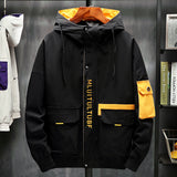Yellow Varsity Jacket Men's Autumn Coat All-Matching Work Clothes Casual Jacket Top
