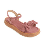 Flat Dress Sandals Summer Bow Buckle Sandals