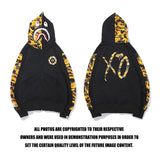 Shark Print Jacket Autumn And Winter Men'S And Women'S Casual Xo Printed Thin Sweater Baggy Coat