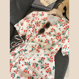 Marilyn Monroe Dress Summer Floral Women's Clothing Skirt Short Sleeve Dress