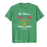 Inspired by Queen's Platinum Jubilee 2022 Elizabeth 70 Years T-shirt Logo Printing