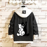 Comic Denim Jacket Men's and Women's Casual Loose Fashion Denim Jacket Autumn Clothing