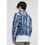 Paisley Denim Jacket Men's Spring Loose Denim Jacket Men