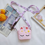 My Melody Bag StellaLou Children's Bag Cartoon Cute Crossbody Shoulder Bag for Girls Change Key Case Silicone Bag Kulomi
