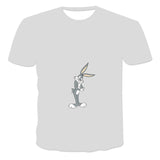 Bugs Bunny Shirt Fashion Short Sleeve Printed Pullover T-Shirt