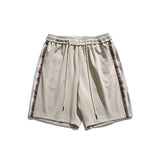 Men Shorts Summer Embroidered Casual Sports Pants Wide Shorts Men