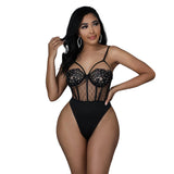 Nina Parker Black Dress Sexy Tight Jumpsuit Hot Drilling Two-Piece Suit