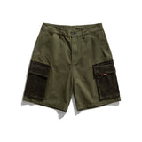 Men Shorts Summer Men's Stitching Retro Loose Shorts