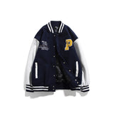 Varsity Jacket Vintage Fall Men's Jackets Campus Towel Embroidery Decorative Letters Casual Baseball Uniform