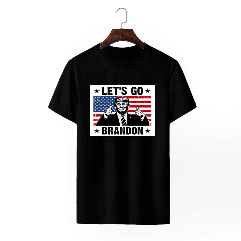 Let'S Go Brandon T Shirt Round Neck Fashion Top Men'S And Women'S T-Shirt