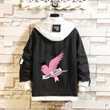 Comic Denim Jacket Men's and Women's Casual Spring and Autumn Top Coat