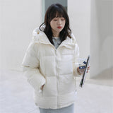 Women Winter Coats Puffer Jacket Down Coat Down Jacket Women's Short White Duck Down Padded Coat Winter Hooded