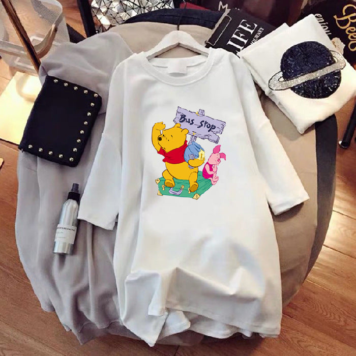 Oversized 90S T Shirt Short-Sleeved T-shirt for Women Loose Top Wear Summer