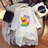 Oversized 90S T Shirt Short-Sleeved T-shirt for Women Loose Top Wear Summer