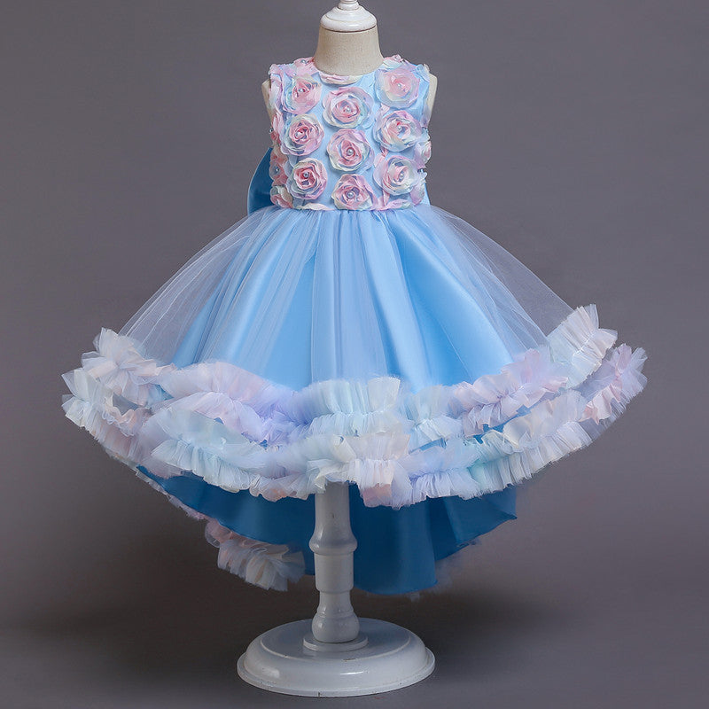 Toddler Girls Sequin Gown Dress Children's Dress Princess Dress Costume Dress Lace Evening Gown