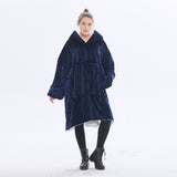 Hoodies Blankets Hooded Lazy Blanket Pajamas plus Velvet Thickened