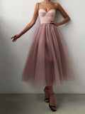 Bridesmaid Dress Multi-Color Straps Tulle Dress for Spring and Summer
