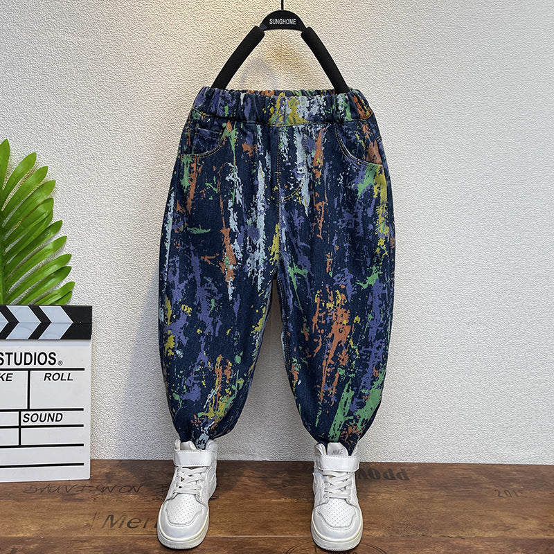 Toddler Boys Pants Boys' Autumn Leisure Loose Jeans