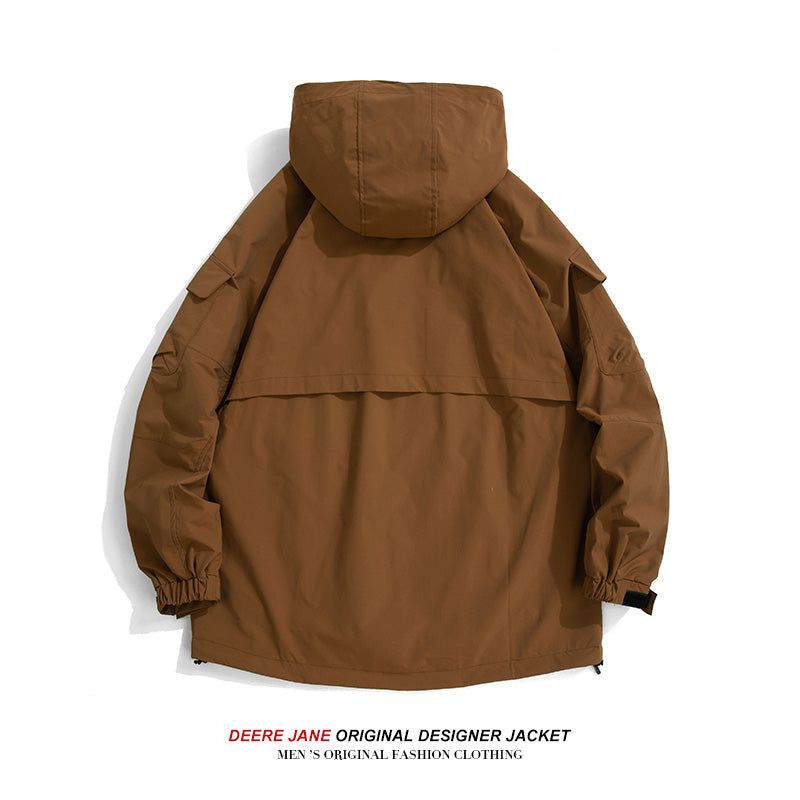 Men Jacket Spring Jacket Men's Loose Outdoor Leisure Jacket