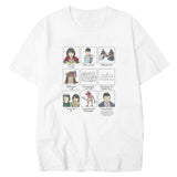 Stranger Things T Shirt White round Neck Short Sleeve Digital Printing